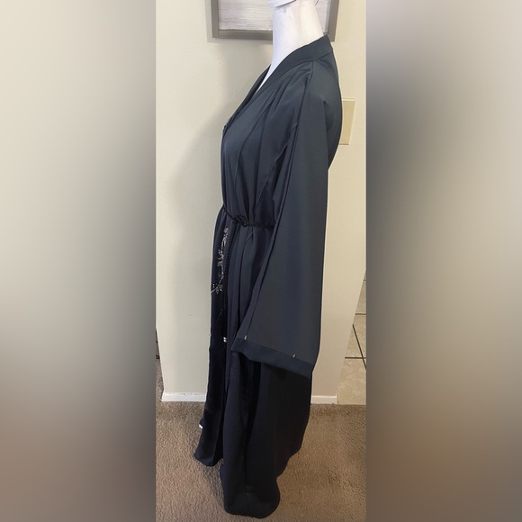 Abaya Dress Embroidered Kimono Coverup From U.A.E Size 58. New - Picture 8 of 17